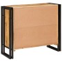 Vitrina Marrón 80 x 33 x 70 cm madera maciza de mango