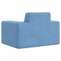Sofá para niños felpa suave azul