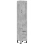 Sideboard aus grauem Betonsperrholz 34,5x34x180 cm von vidaXL, Sideboards - Ref: Foro24-3200221, Preis: 120,46 €, Rabatt: %