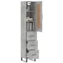 Aparador de madera contrachapada gris hormigón 34,5x34x180 cm de vidaXL, Aparadores - Ref: Foro24-3200221, Precio: 118,97 €, ...