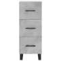 Aparador de madera contrachapada gris hormigón 34,5x34x180 cm de vidaXL, Aparadores - Ref: Foro24-3200221, Precio: 118,97 €, ...