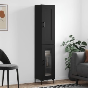 Black plywood sideboard 34.5x34x180 cm by vidaXL, Sideboards - Ref: Foro24-3200386, Price: 106,89 €, Discount: %