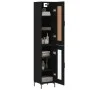 Schwarzes Sperrholz-Sideboard 34,5 x 34 x 180 cm von vidaXL, Sideboards - Ref: Foro24-3200386, Preis: 105,60 €, Rabatt: %