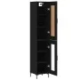 Schwarzes Sperrholz-Sideboard 34,5 x 34 x 180 cm von vidaXL, Sideboards - Ref: Foro24-3200386, Preis: 105,60 €, Rabatt: %