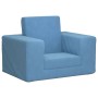Sofá cama infantil felpa suave azul