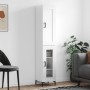 Tall white glossy plywood sideboard 34.5x34x180 cm by vidaXL, Sideboards - Ref: Foro24-3200387, Price: 111,49 €, Discount: %