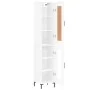 Tall white glossy plywood sideboard 34.5x34x180 cm by vidaXL, Sideboards - Ref: Foro24-3200387, Price: 111,49 €, Discount: %