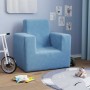 Sofá para niños felpa suave azul