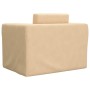 Sofá cama infantil felpa suave color crema