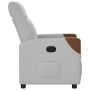 Sillón reclinable de tela gris nube