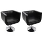 Taburete de bar 2 unidades cuero artificial negro de vidaXL, Sillones - Ref: Foro24-160440, Precio: 317,61 €, Descuento: %