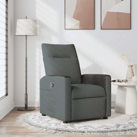 Sillón reclinable de tela gris oscuro Sillón reclinable de tela gris oscuro
