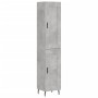 Gray concrete plywood sideboard 34.5x34x180 cm by vidaXL, Sideboards - Ref: Foro24-3200469, Price: 101,98 €, Discount: %