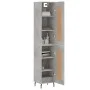 Aparador de madera contrachapada gris hormigón 34,5x34x180 cm de vidaXL, Aparadores - Ref: Foro24-3200469, Precio: 100,73 €, ...