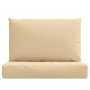 Cojines para sofá de palets 2 uds tela beige melange