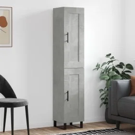 Betongraues Sperrholz-Sideboard 34,5 x 34 x 180 cm von vidaXL, Sideboards - Ref: Foro24-3200477, Preis: 101,89 €, Rabatt: %
