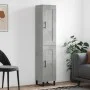 Aparador de madera contrachapada gris hormigón 34,5x34x180 cm de vidaXL, Aparadores - Ref: Foro24-3200477, Precio: 101,72 €, ...