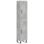 Betongraues Sperrholz-Sideboard 34,5 x 34 x 180 cm von vidaXL, Sideboards - Ref: Foro24-3200477, Preis: 103,10 €, Rabatt: %
