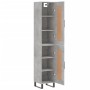 Betongraues Sperrholz-Sideboard 34,5 x 34 x 180 cm von vidaXL, Sideboards - Ref: Foro24-3200477, Preis: 103,10 €, Rabatt: %