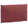 Cojines para sofá de palets 2 uds tela rojo tinto melange