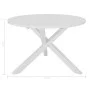 Esszimmermöbel-Set 5-teilig aus weißem MDF von vidaXL, Möbelsets für Küchen und Esszimmer - Ref: Foro24-276403, Preis: 473,94...
