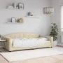 Sofá cama tela color crema 100x200 cm de vidaXL, Camas y somieres - Ref: Foro24-354192, Precio: 196,69 €, Descuento: %