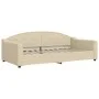 Sofá cama tela color crema 100x200 cm de vidaXL, Camas y somieres - Ref: Foro24-354192, Precio: 196,69 €, Descuento: %