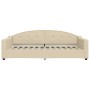 Schlafsofa aus cremefarbenem Stoff, 100 x 200 cm von vidaXL, Betten und Lattenroste - Ref: Foro24-354192, Preis: 199,64 €, Ra...