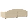 Schlafsofa aus cremefarbenem Stoff, 100 x 200 cm von vidaXL, Betten und Lattenroste - Ref: Foro24-354192, Preis: 199,64 €, Ra...