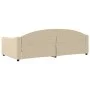 Sofá cama tela color crema 100x200 cm de vidaXL, Camas y somieres - Ref: Foro24-354192, Precio: 196,69 €, Descuento: %