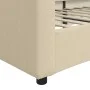 Sofá cama tela color crema 100x200 cm de vidaXL, Camas y somieres - Ref: Foro24-354192, Precio: 196,69 €, Descuento: %
