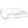 Schlafsofa aus cremefarbenem Stoff, 100 x 200 cm von vidaXL, Betten und Lattenroste - Ref: Foro24-354192, Preis: 199,64 €, Ra...