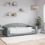 Sofá cama tela gris claro 90x190 cm de vidaXL, Camas y somieres - Ref: Foro24-354193, Precio: 185,88 €