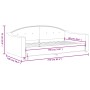 Sofá cama tela gris claro 90x190 cm de vidaXL, Camas y somieres - Ref: Foro24-354193, Precio: 185,99 €, Descuento: %