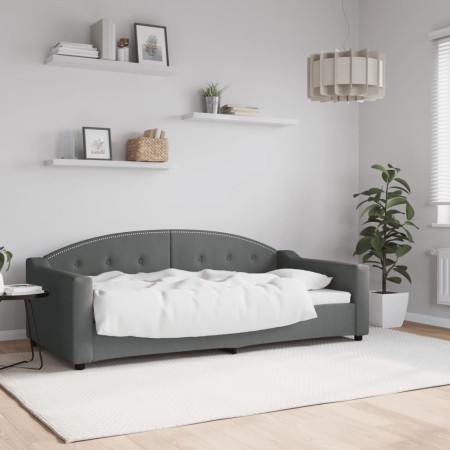 Dark gray fabric sofa bed 90x190 cm by vidaXL, Beds and slatted bases - Ref: Foro24-354194, Price: 183,65 €, Discount: %