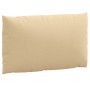 Cojines para sofá de palets 3 uds tela beige melange