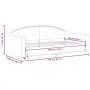 Dark gray fabric sofa bed 90x190 cm by vidaXL, Beds and slatted bases - Ref: Foro24-354194, Price: 181,03 €, Discount: %