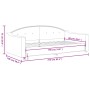 Black fabric sofa bed 90x190 cm by vidaXL, Beds and slatted bases - Ref: Foro24-354195, Price: 186,45 €, Discount: %