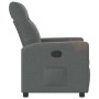 Sillón reclinable de tela gris oscuro