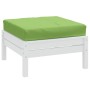 Cojín para sofá de palets tela verde melange 60x60x9,5 cm
