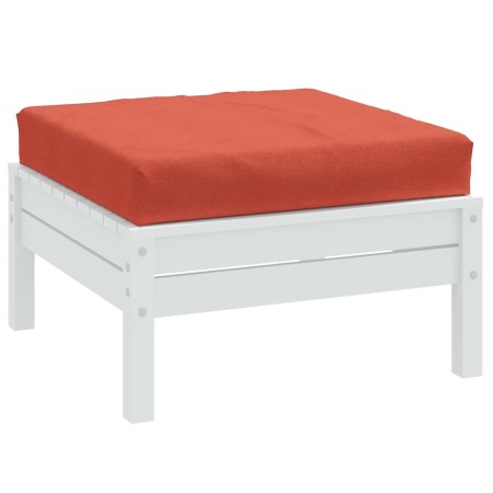 Cojín para sofá de palets tela rojo melange 60x60x9,5 cm
