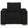 Sillón de tela negra de 60 cm