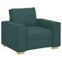Sillón Sofá Tela Verde Oscuro 60 cm