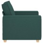 Sillón Sofá Tela Verde Oscuro 60 cm