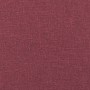 Sofá de 2 plazas de tela color rojo vino, 120 cm