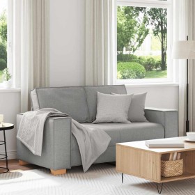 Sofá de 2 plazas  de tela gris nube, 120 cm Sofá de 2 plazas de tela gris nube, 120 cm