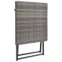 Folding garden furniture set 3 pieces gray synthetic rattan by vidaXL, Loungers - Ref: Foro24-44815, Price: 229,69 €, Discoun...