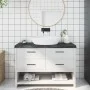 Encimera de baño madera tratada marrón oscuro 120x40x(2-6) cm de vidaXL, Encimeras - Ref: Foro24-3156236, Precio: 85,93 €, De...