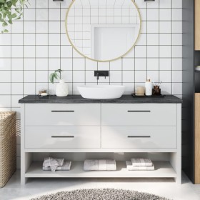 Dark brown treated wood bathroom countertop 160x40x(2-4) cm by vidaXL, Countertops - Ref: Foro24-3156251, Price: 91,90 €, Dis...