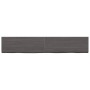 Dark brown treated wood bathroom countertop 160x30x(2-6) cm by vidaXL, Countertops - Ref: Foro24-3156250, Price: 91,44 €, Dis...